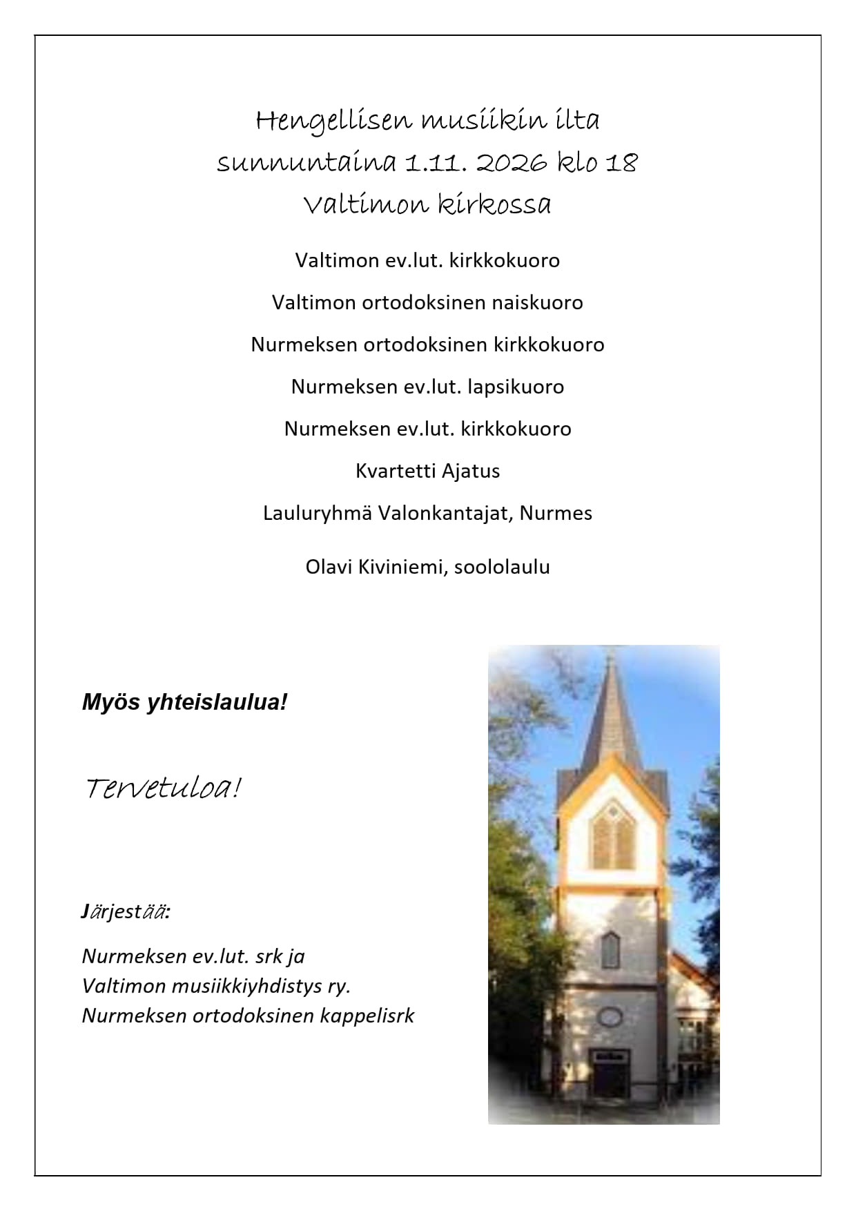 Kuvassa tapahtuman tiedot, jotka löytyvät myös tapahtumakalenterista.