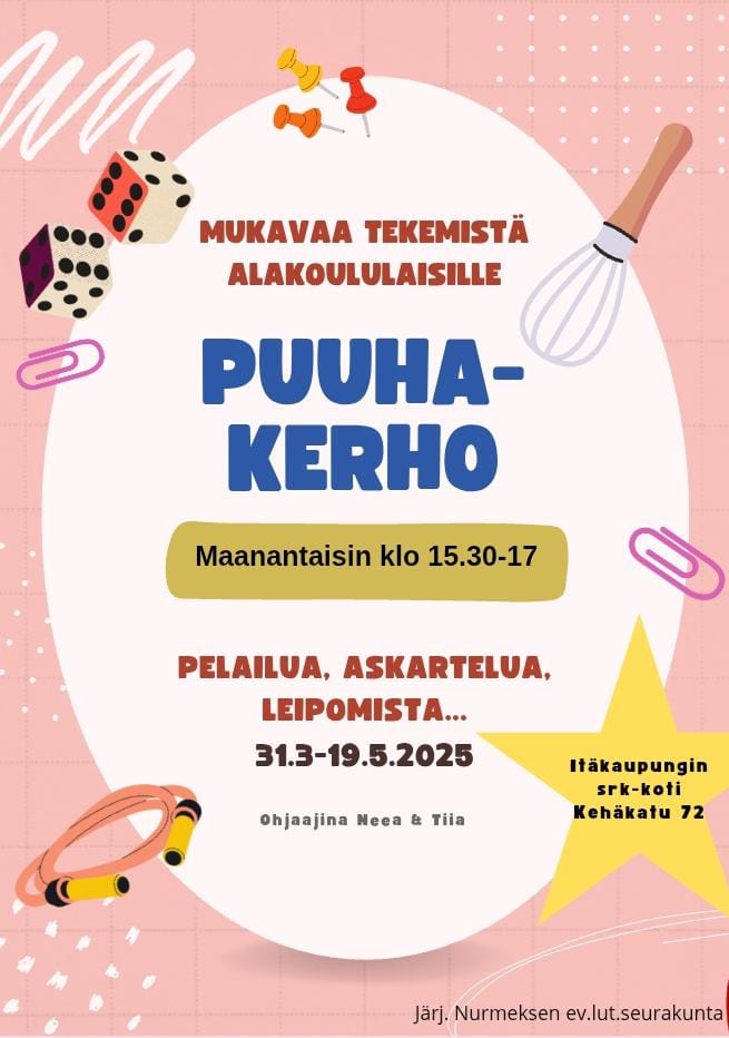 Puuhakerho Puuhakerhon mainos