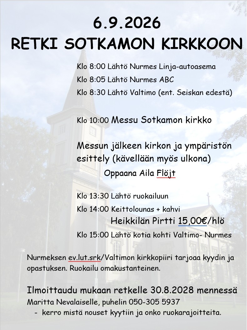 Retki Sotkamon kirkkoon